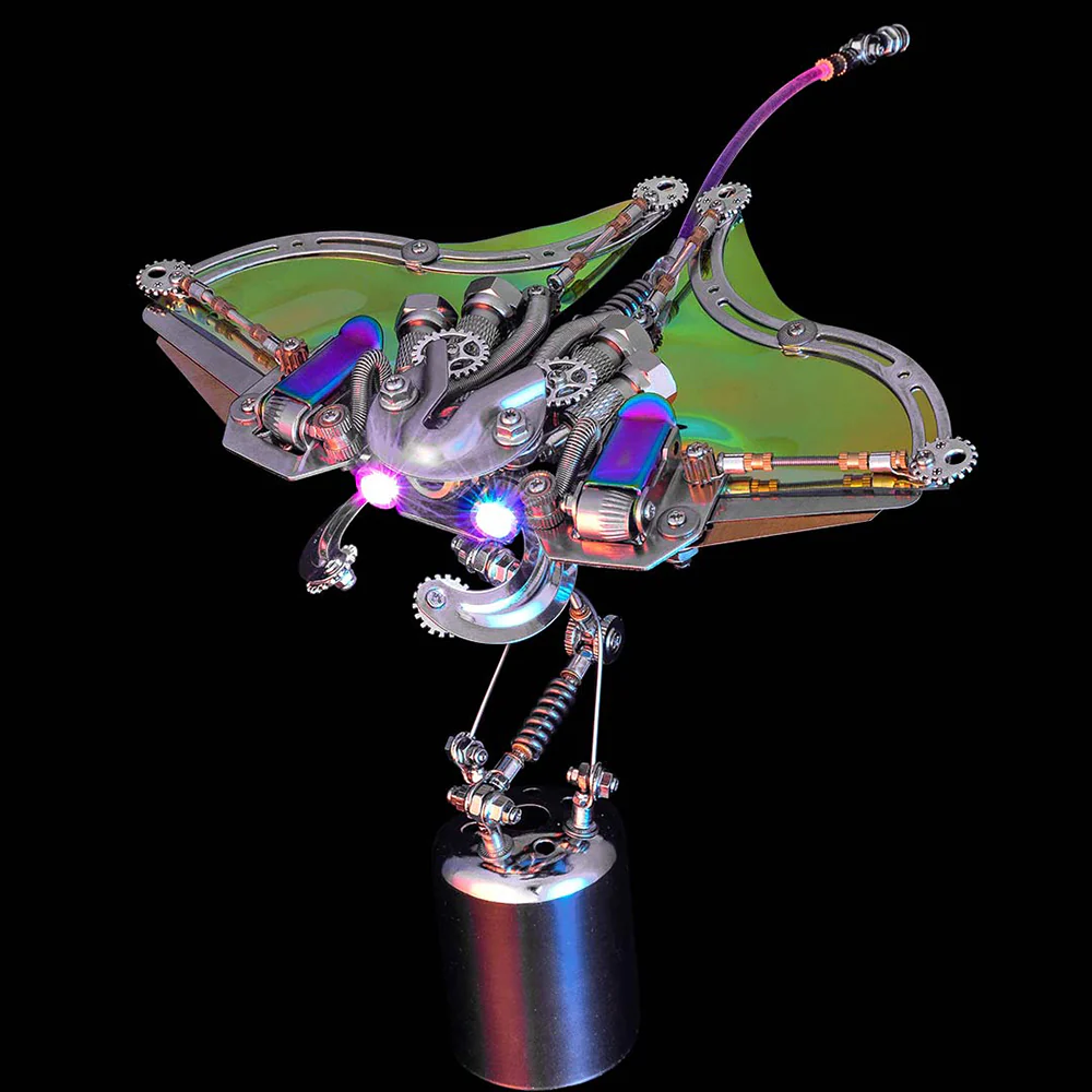 3D Mechanical Manta Ray Metal Puzzle Model Kit Ocean Series - Image 2