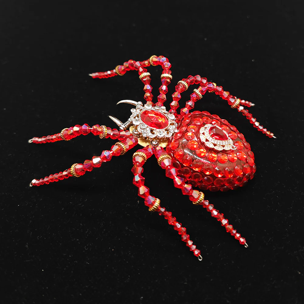 Steampunk Mechanical Crystal Spider 3D Metal Model Building Kit with Music Box - Image 15