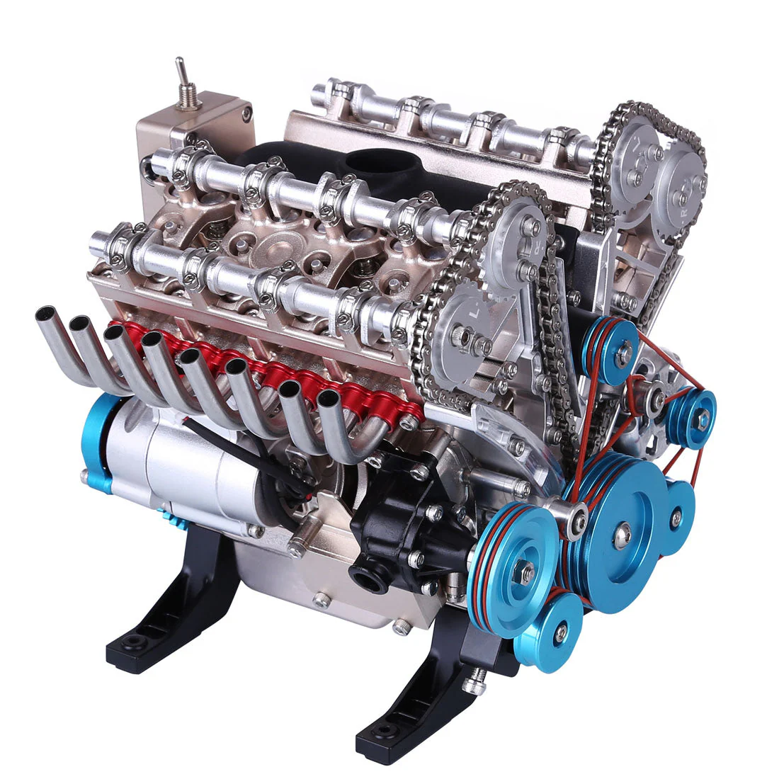 v8 engine 3d metal mechanical science experiment 500 piece model kit - Image 6