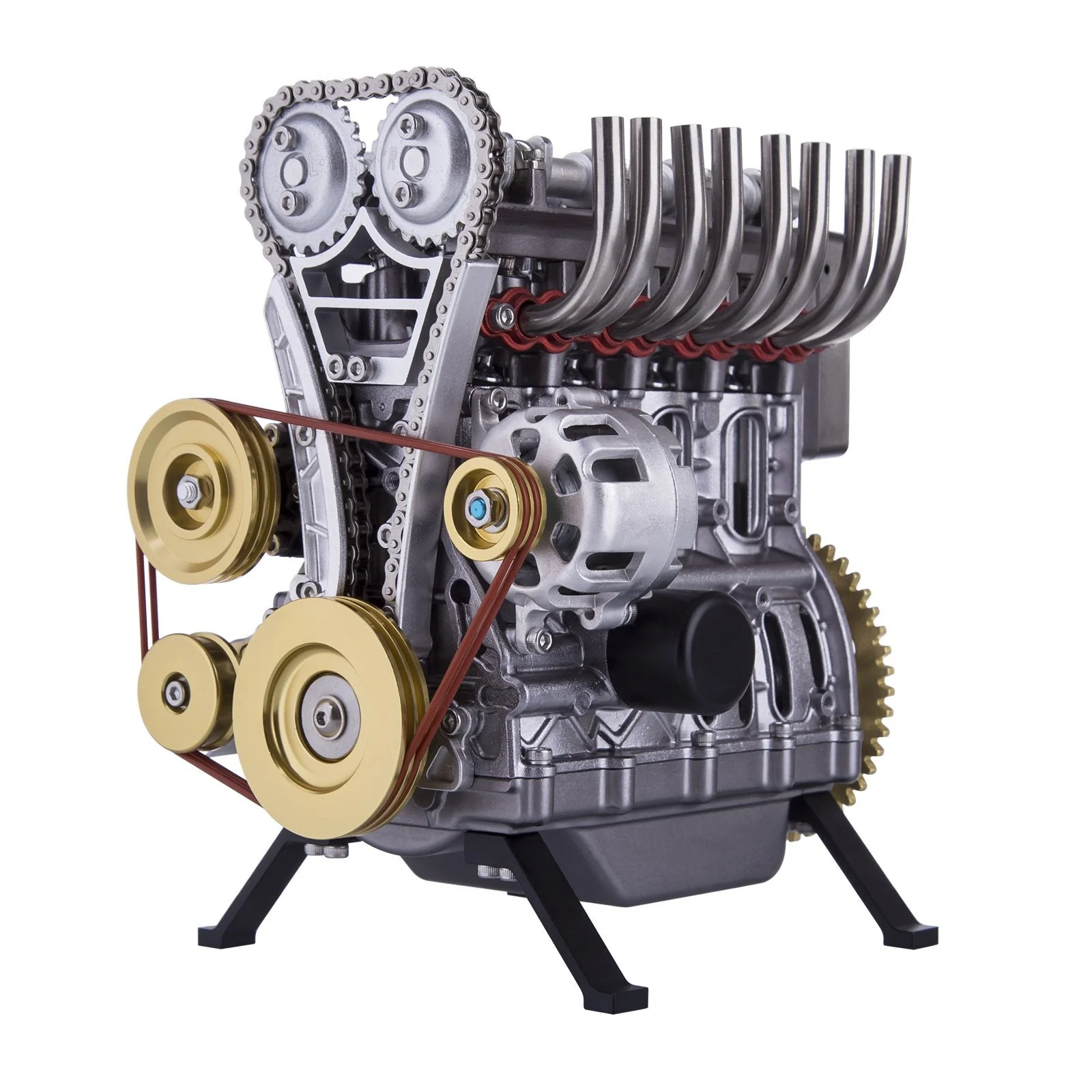 Teching 3D Assembly Adult 300+pcs Car Engine Model Toys Mini Inline 4 cylinders Engine Education - Image 5