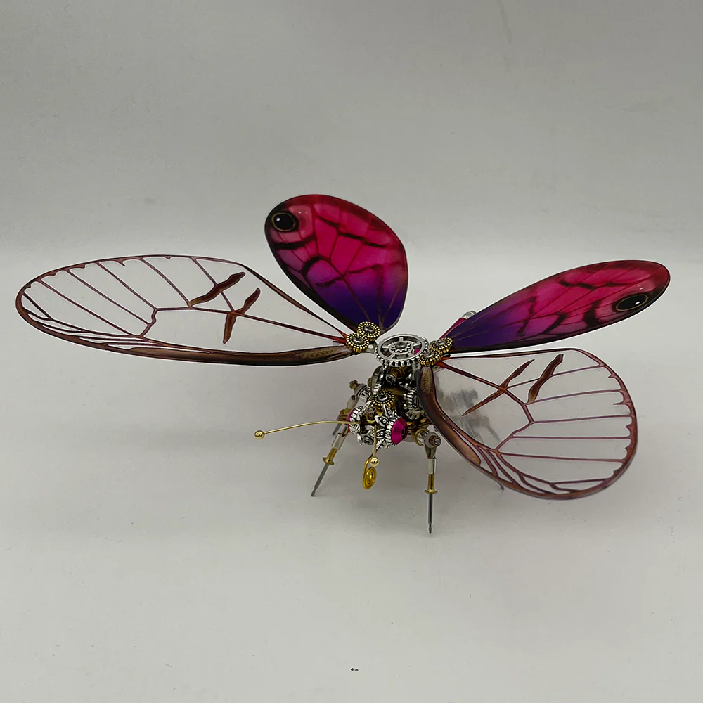Steampunk butterfly Cithaerias pireta 200PCS metal puzzle model kit - Image 5