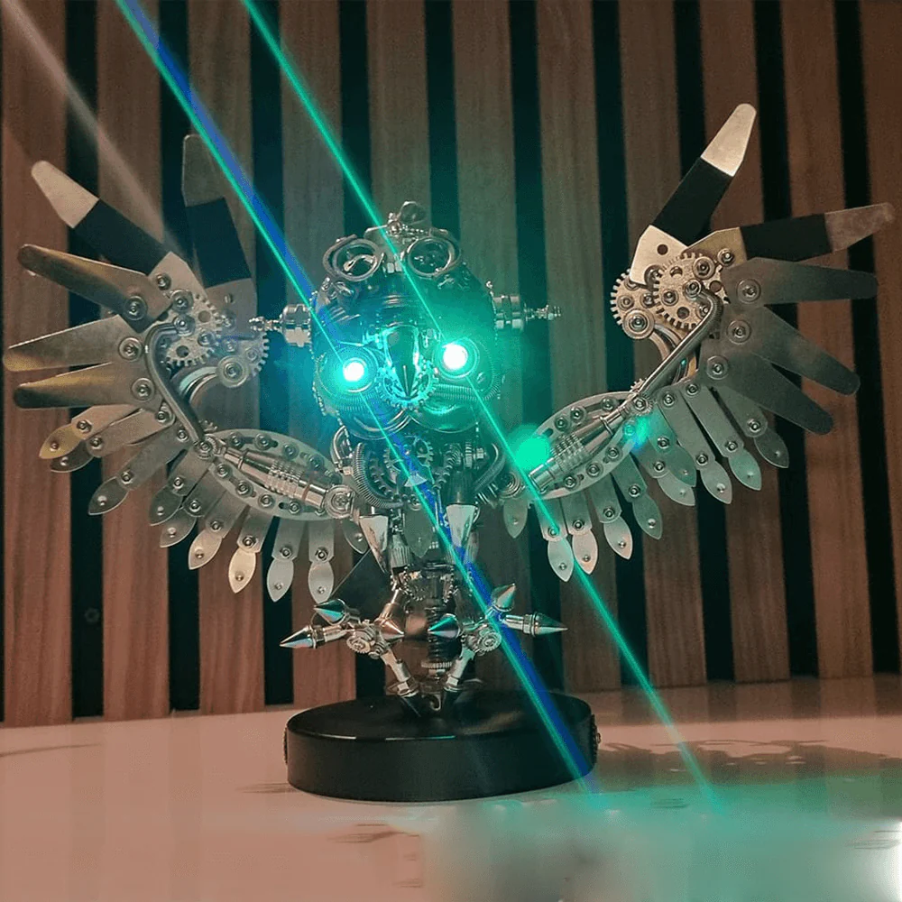 Owl Steampunk 3D Metal Puzzle Kit Animal Series for Adults - Image 4
