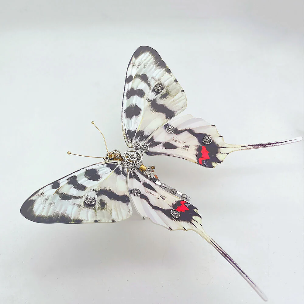 Steampunk butterfly Graphium agamemnon 3D metal puzzle model kit for adults and kids - Image 2