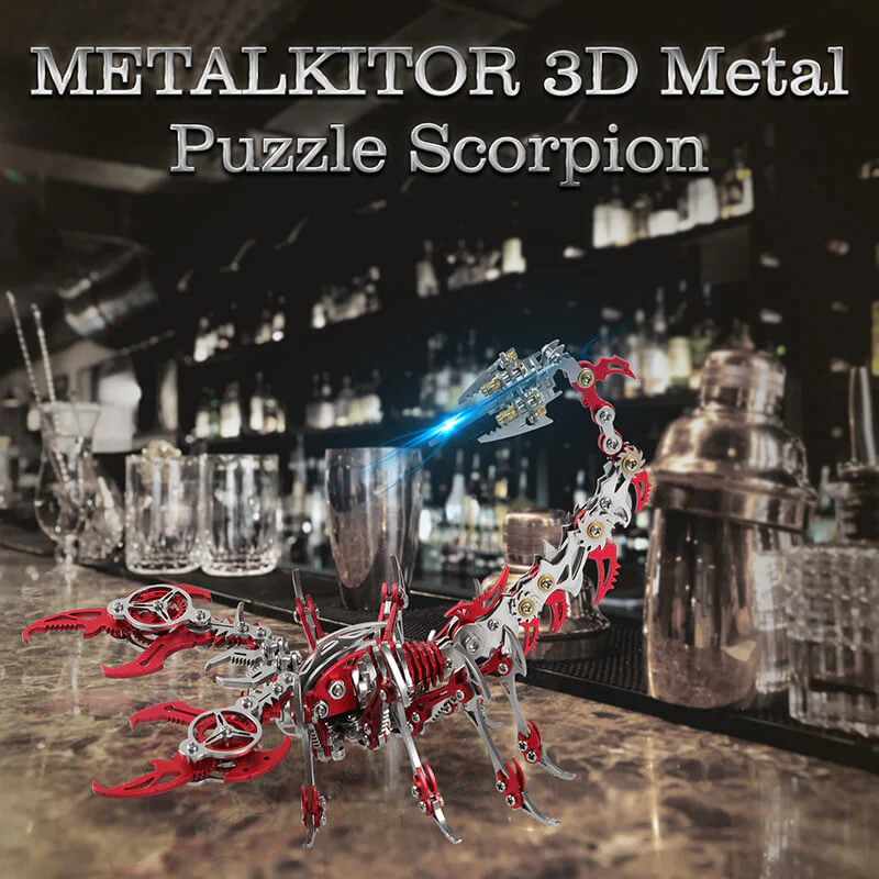 3D Scorpion Metal Puzzle Colorful Model Kit for Gifts and Decoration - Image 4