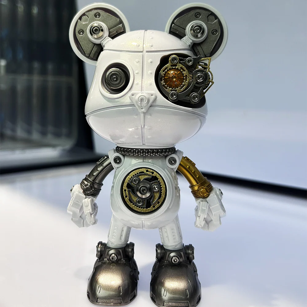 Cyberpunk Mecha Bear 3D Metal Assembly Model Kit - Image 14