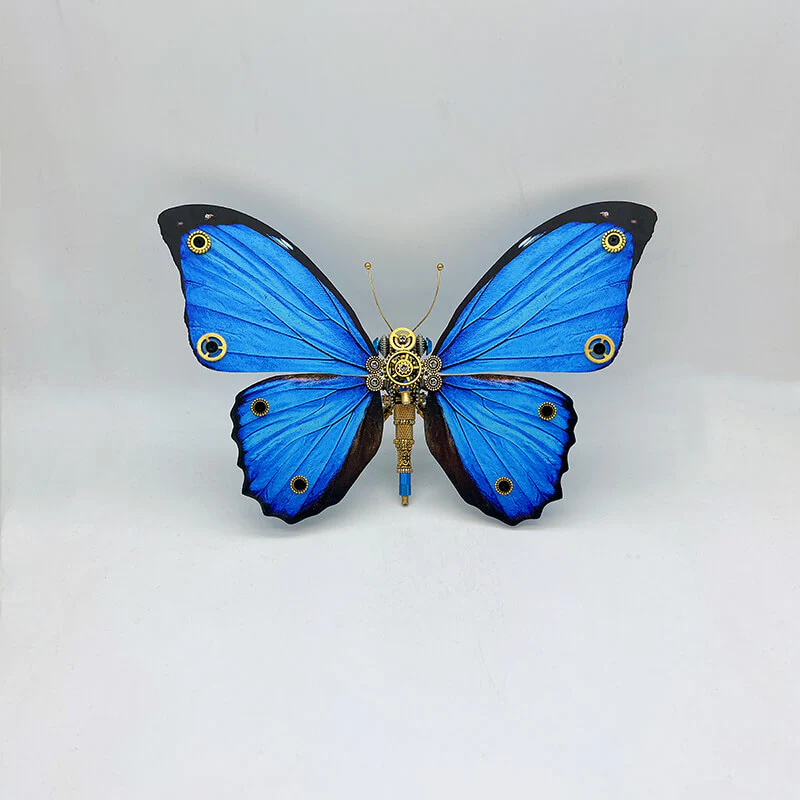Steampunk Butterfly Morphidae 3D metal puzzle model kit for adult and kids - Image 4
