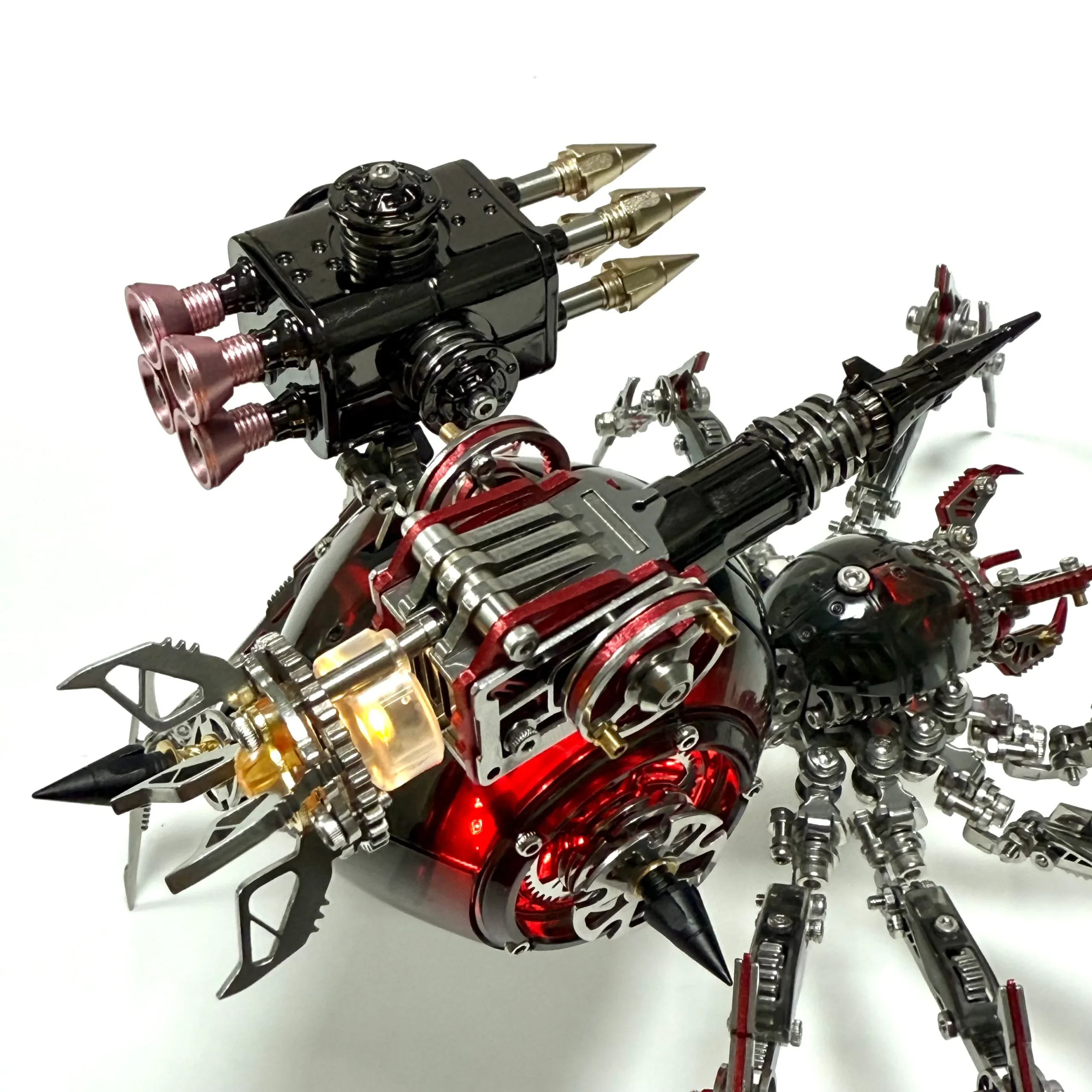 Metal Mechanical Black Battle Spider 3D Puzzle Model Kit for Adults - Image 28