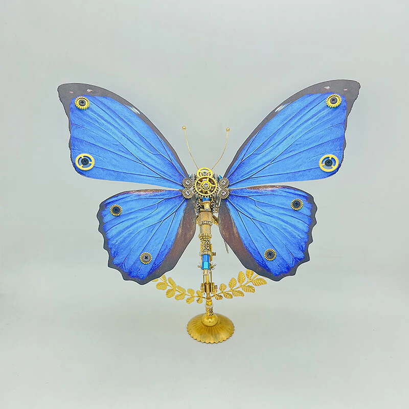 Steampunk Butterfly Morphidae 3D metal puzzle model kit for adult and kids - Image 7