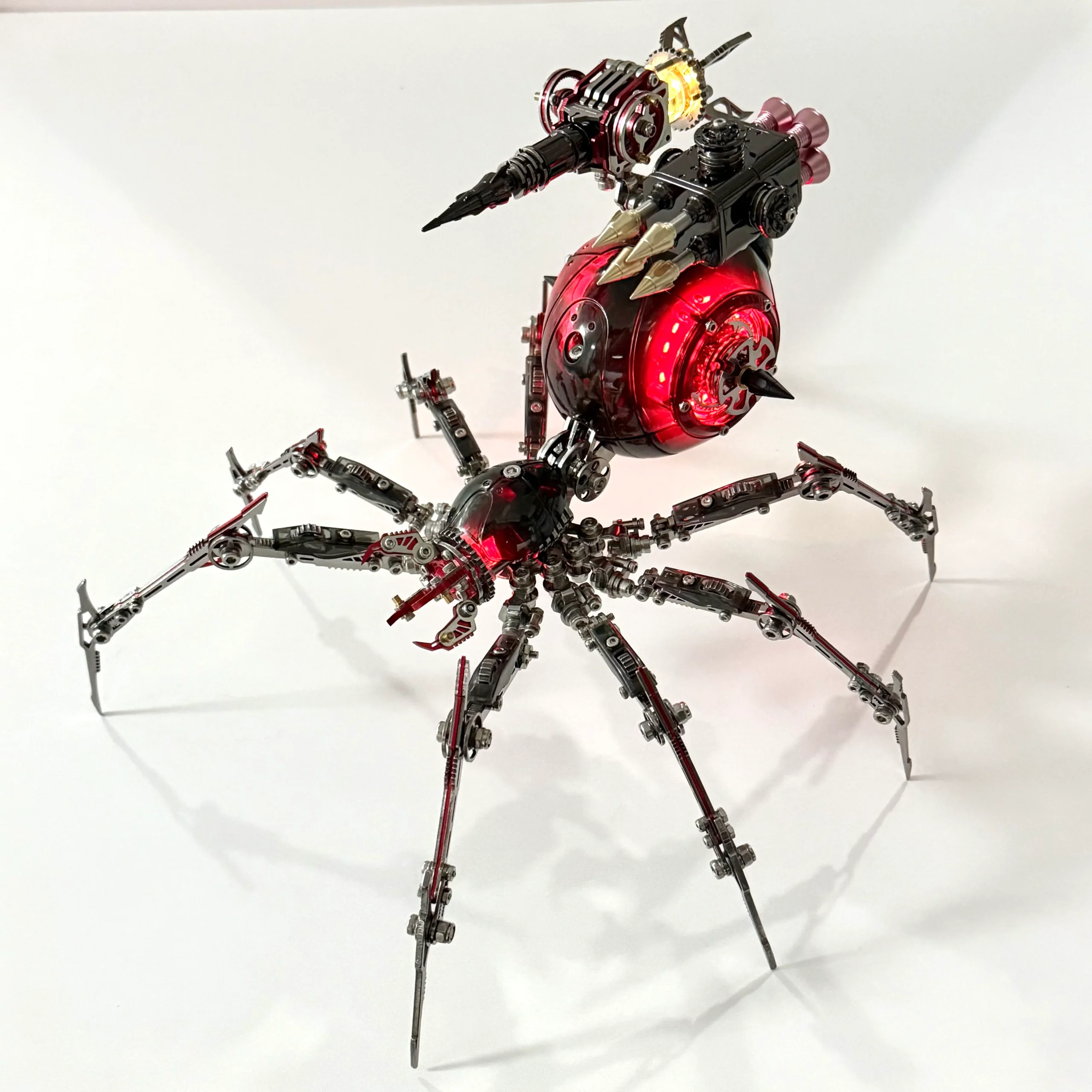 Metal Mechanical Black Battle Spider 3D Puzzle Model Kit for Adults - Image 2