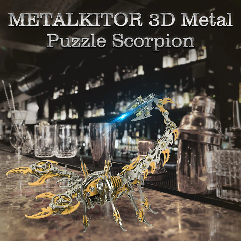 3D Scorpion Metal Puzzle Colorful Model Kit for Gifts and Decoration - Image 28