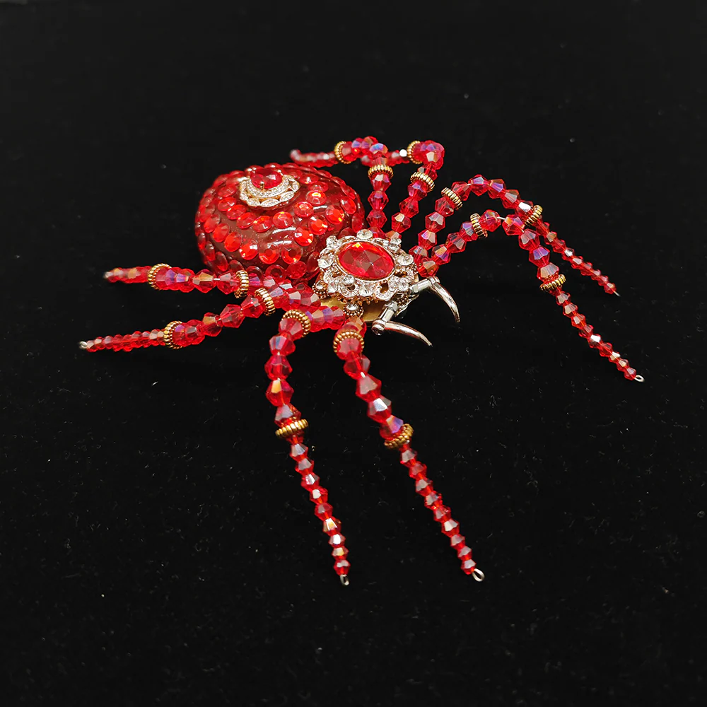 Steampunk Mechanical Crystal Spider 3D Metal Model Building Kit with Music Box - Image 12