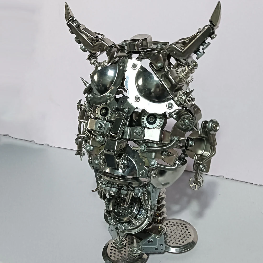 3D Metal Bull Head Mask Puzzle Model For Decoration And Halloween - Image 3