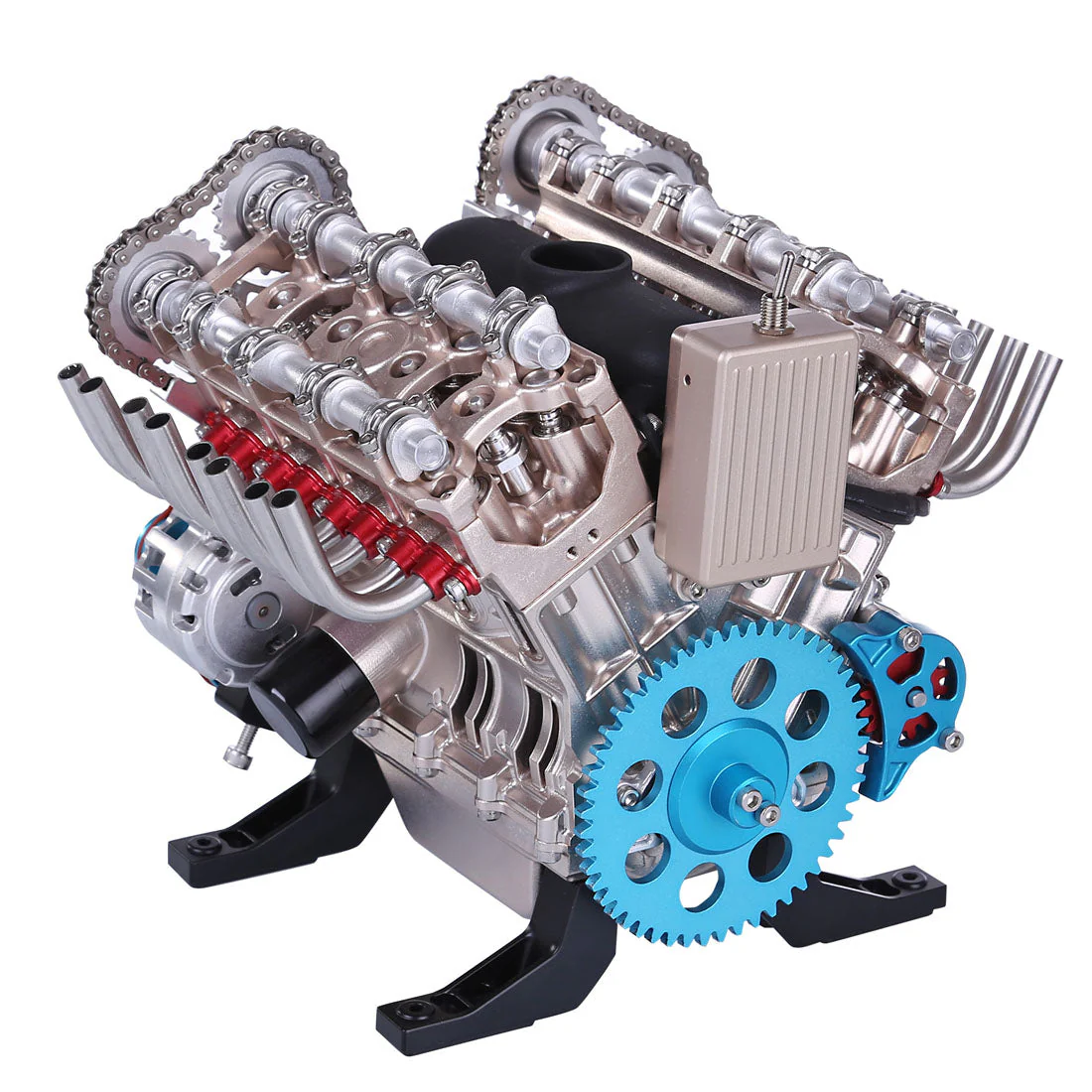 v8 engine 3d metal mechanical science experiment 500 piece model kit - Image 11