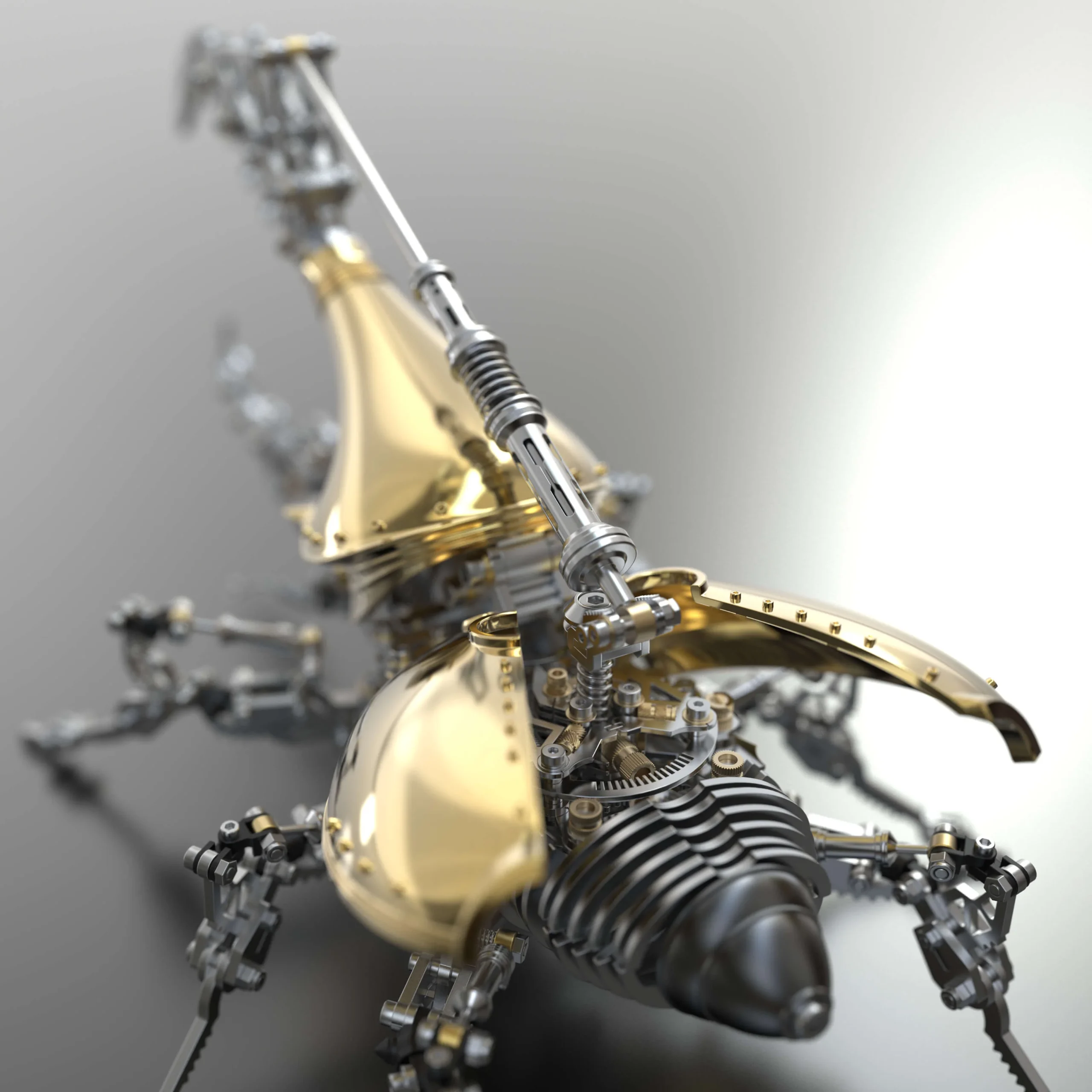 Large beetle Dynastes DIY metal puzzle model kit insect series - Image 17