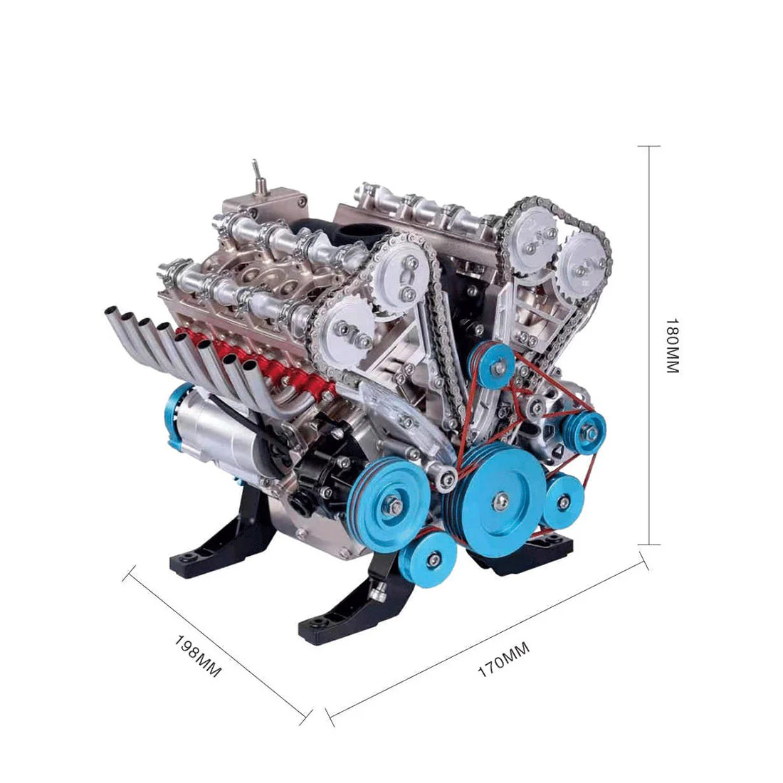 v8 engine 3d metal mechanical science experiment 500 piece model kit - Image 23