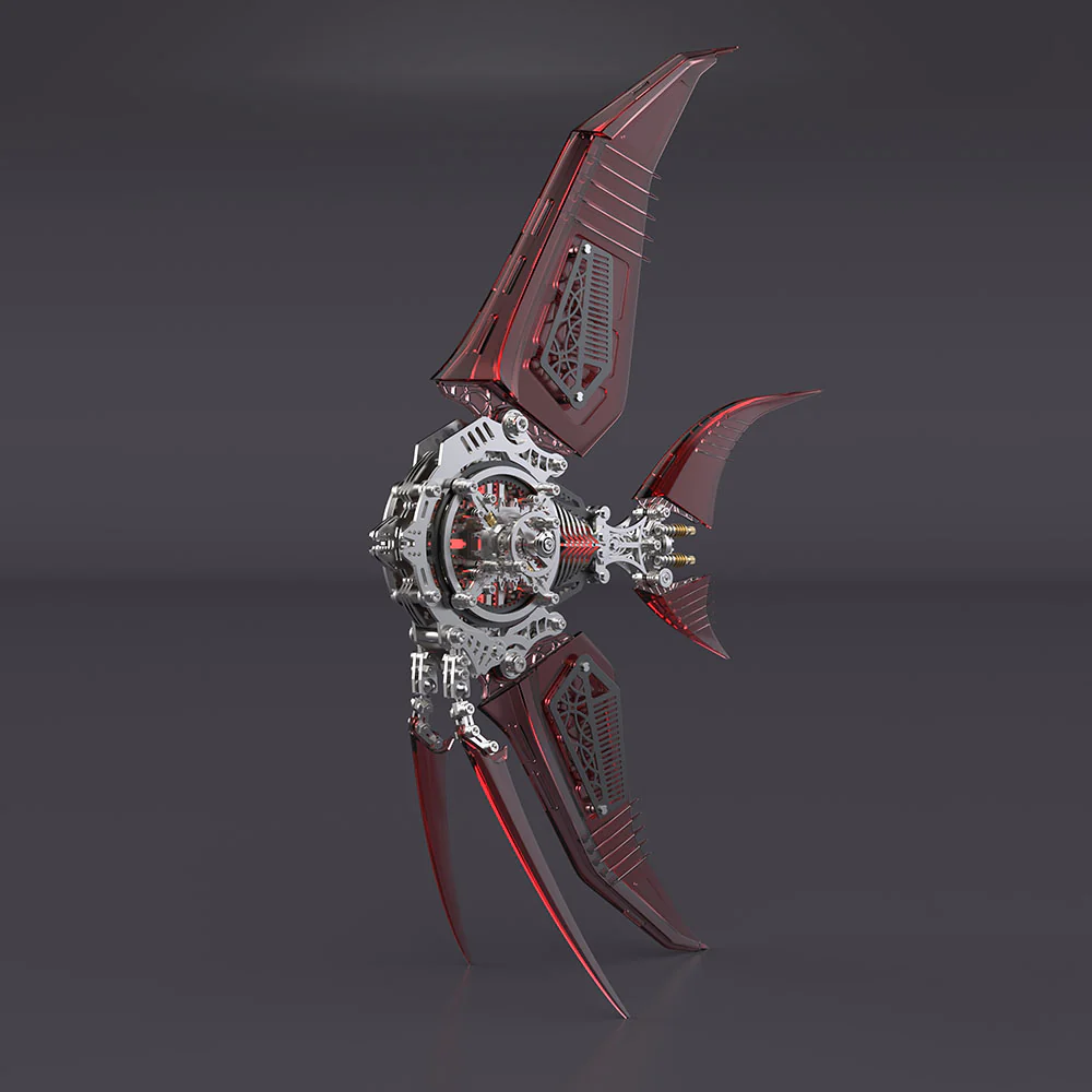 Mechanical Angelfish 3D Metal Puzzle Model Marine Life Series - Image 32