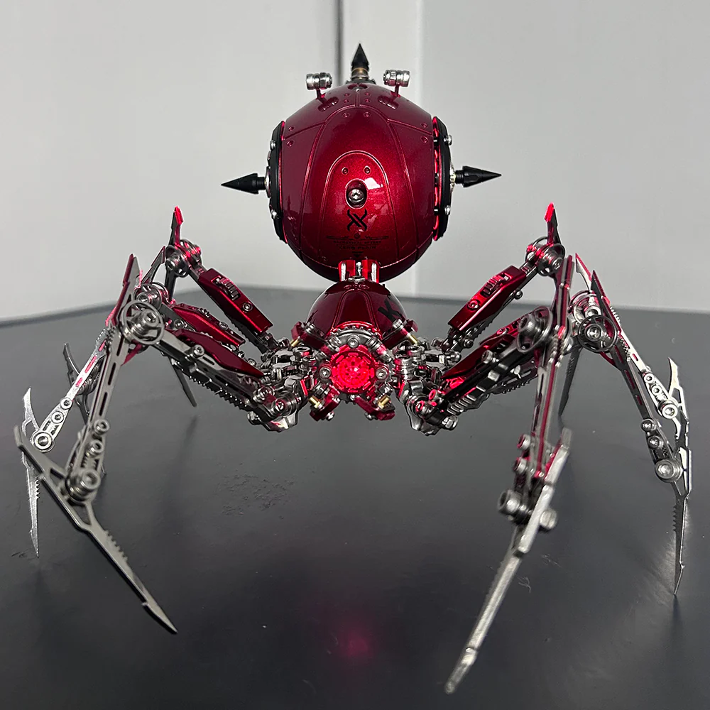 Steampunk 3D Metal Mechanical Red Spider Model Kit DIY Build for Adults - Image 31