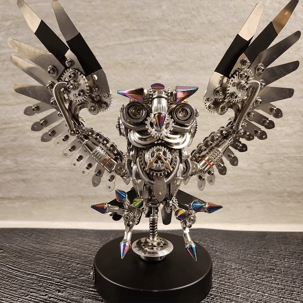 Owl Steampunk 3D Metal Puzzle Kit Animal Series for Adults - Image 13