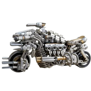 3D metal mechanical motorcycle 800PCS puzzle model for adults and kids